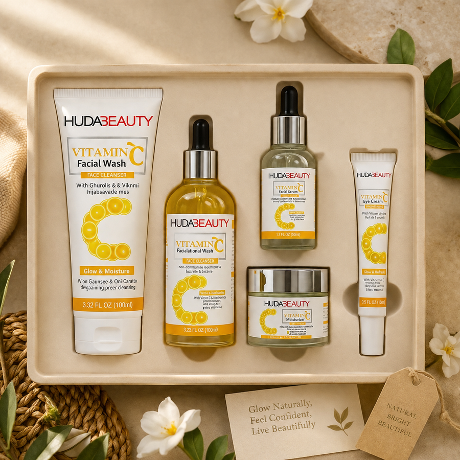 HUDA BEAUTY Vitamin C 5-Piece Skincare Set