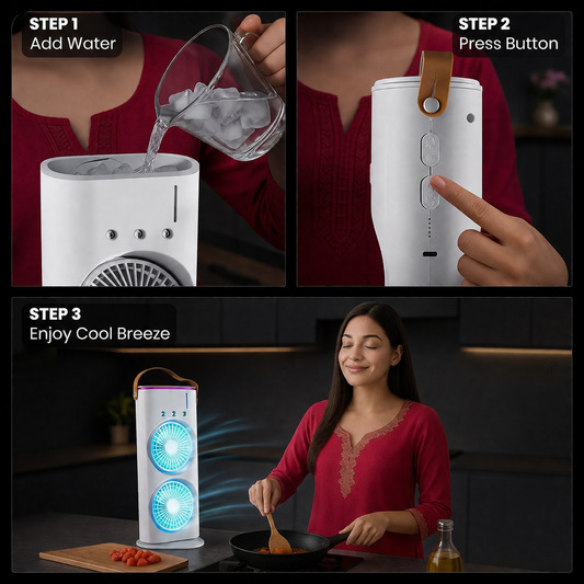 Portable Double-Ended Spray Fan
