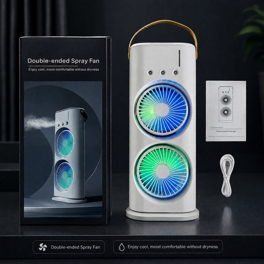 Portable Double-Ended Spray Fan