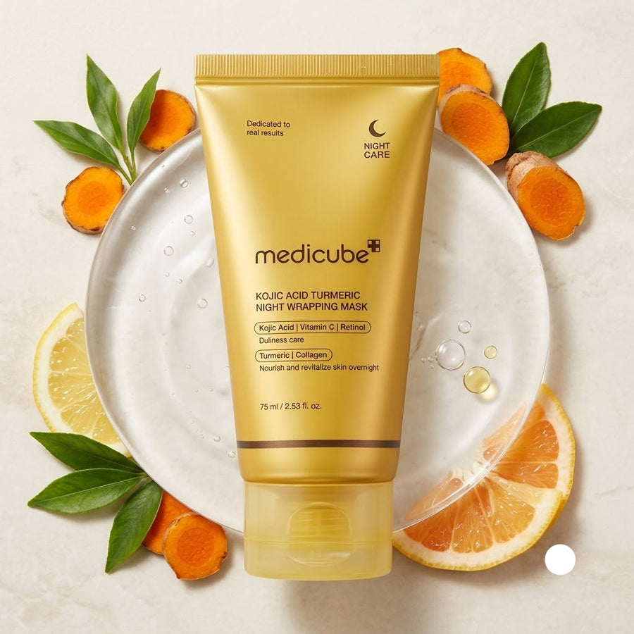 Medicube Kojic Acid Turmeric Overnight Wrapping Peel Off Mask
